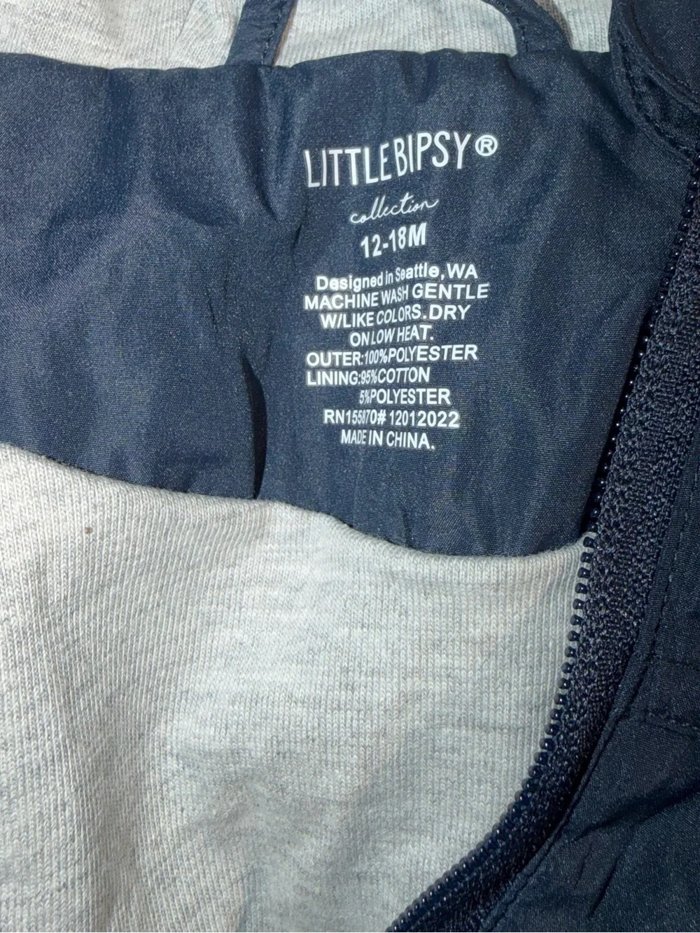 Little Bipsy Navy Hooded Rain Jacket